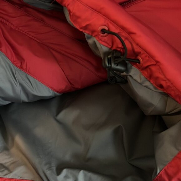 NWT Eddie Bauer Vest Goose Down Quilted Puffer Full Zip Pockets Men Adult  M Red - Picture 14 of 14
